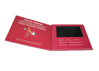 Tragbares Geschäfts-Videogruß-Karte, 210 x 210mm Größe LCD-Videobroschüren-Karte