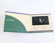 7 Zoll fertigte Grafik LCD-Videobroschüre mit Papiereinband, Größe A5 besonders an