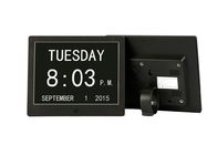8 Schreibtisch-elektronischer des ewigen Kalenders der Zoll-Videobroschüren-Karten-LED Digital weißer Color/UL Adapter der Warnungs-Tagesuhr-/besonders L
