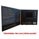 Sprechende eleganter USB-Port TFT-Videopostkarte für Geschäft, kundengebundene Größe