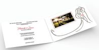 Hochzeits-Videoeinladungs-Karte mit magnetischem Knopf, volle Farbdigitale Videobroschüre