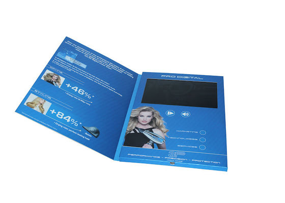 Farbe Druckvideo vier in der Druck-Broschüre mit TFT-Schirm/USB-Port, Videovisitenkarte