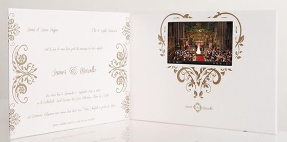 Multimedia bewirken elektronische Videokarte lcd für Hochzeiten/Öffnung veremonies