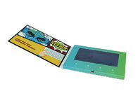 Eine Knopf-Steuer-LCD-Videobroschüre, 7 Zoll LCD-Videovisitenkarte-langlebiges Gut